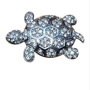 Rhinestone Turtle Brooch & Pendant